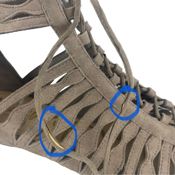 Sam Edelman Womens Daleece Lace Up Strappy Suede Gladiator Sandal - Size 7.5 - Picture 10 of 12